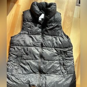 Old Navy Black Fleece Vest